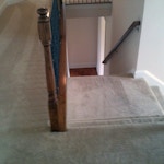 dark carpet stains after