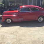 49 Chevrolet Fleetline-side_vintage-car-muffler-brake-service
