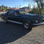 68 Shelby 428 engine_white-stripe_KR_King-of-Road-side_classic-car-muffler-brake-service