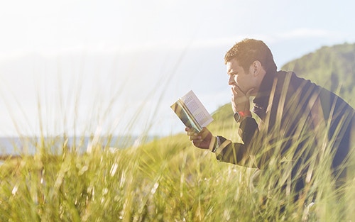 Me time includes relaxing and reading a book