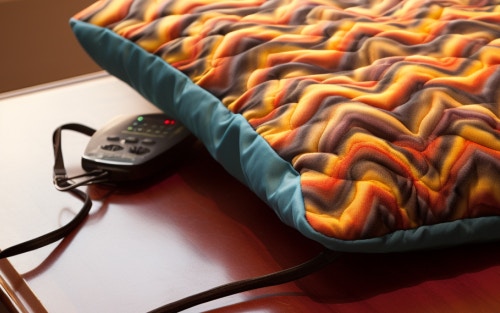 applying heat to an arthritic joint to reduce inflammation and ease pain