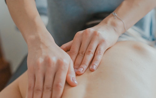 deep tissue massage therapy session