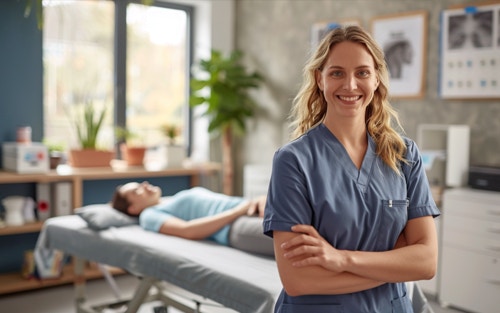 professional lymphatic massage therapy therapist