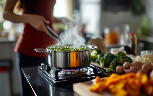 managing oxalate intake - boiling foods and pairing with calcium-rich foods
