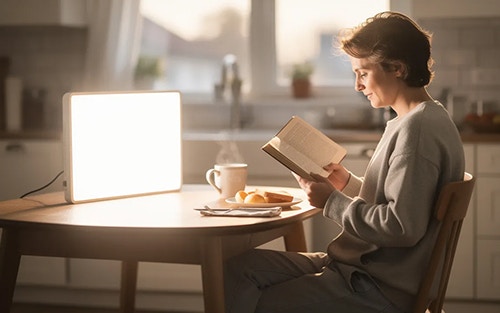 clinically tested light therapy equipment box